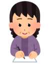 書く女性
