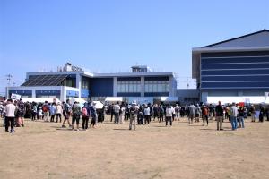 閖上公民館、スタート会場２
