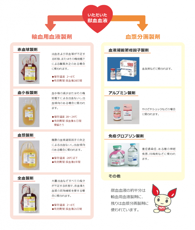 血液製剤の種類