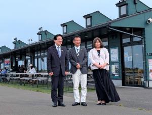 かわまちてらす閖上視察