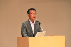 山田市長、岩沼地区防犯協会連合会長として挨拶