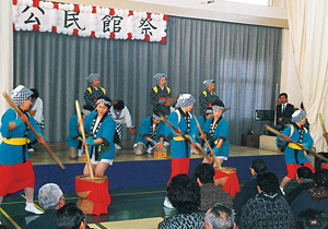 下増田麦搗き踊写真