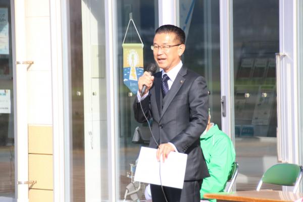 山田市長歓迎の挨拶