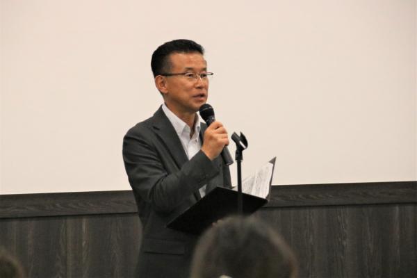 山田市長歓迎の挨拶