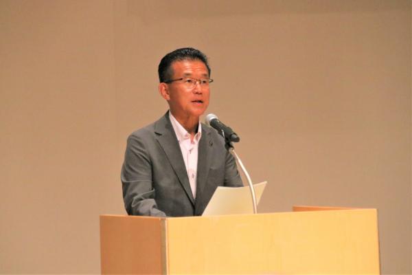 山田市長、岩沼地区防犯協会連合会長として挨拶